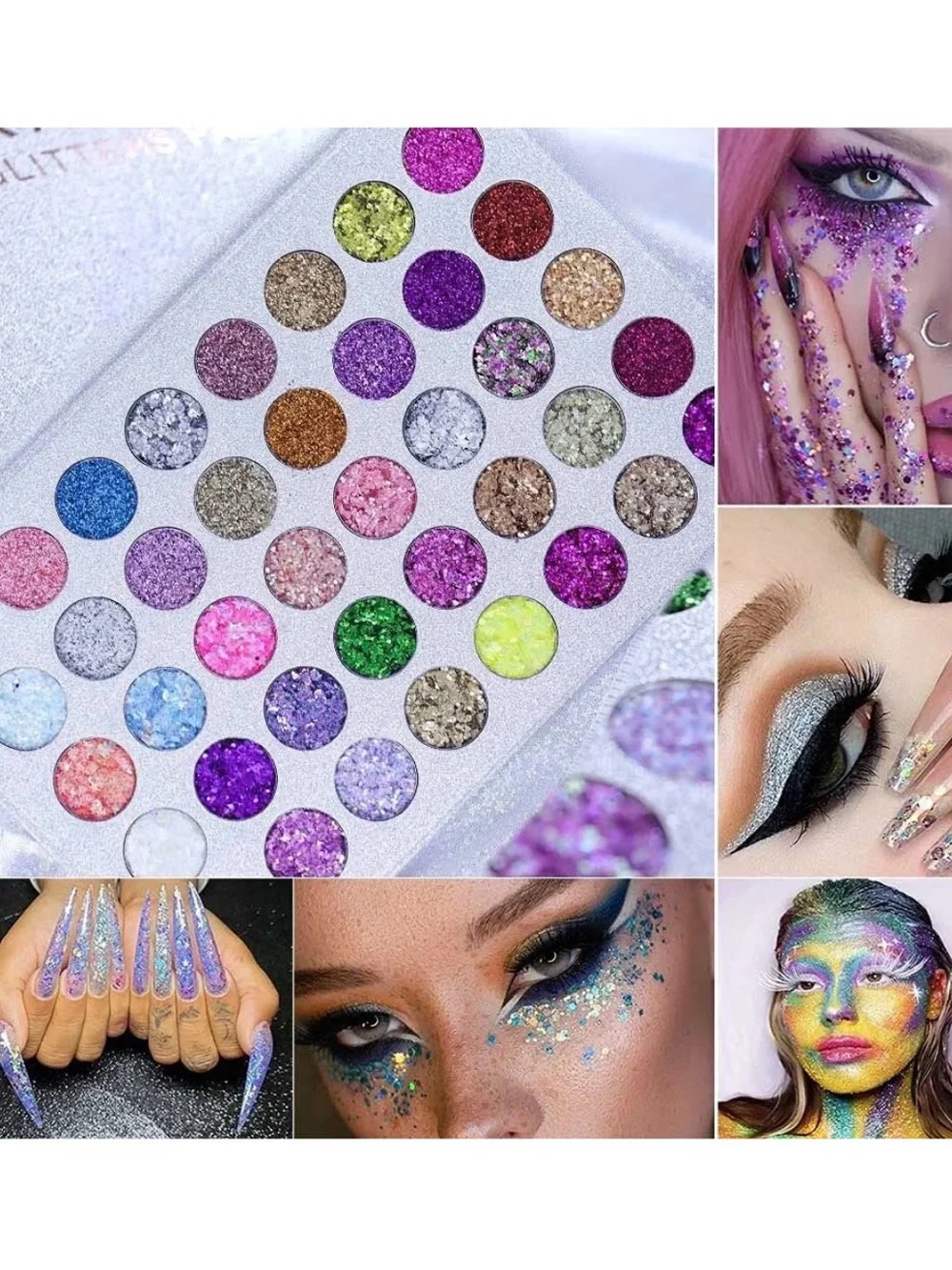 CAKAILA 40 Colors Glitter Sparkling  eyeshadow Palette   new